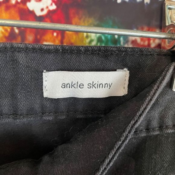 Sanctuary Social Standard Ankle Skinny Black Camo Jeans Size 6 - Picture 7 of 11